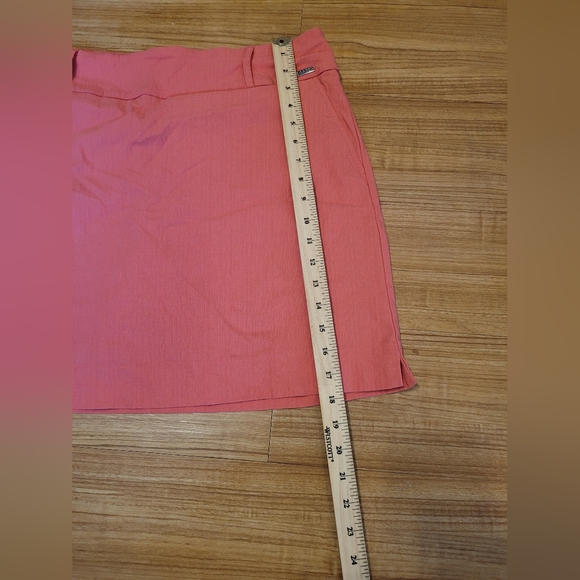 S.C. & Co. Skirt Size 14 Peach Pink with Shorts Underneath Casual Pull on - Picture 12 of 15